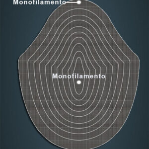 Monofilamento  Front in lace/monofilamento